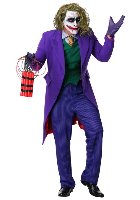 the joker the dark knight costume|old fashioned joker costume.